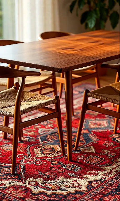 Trusted Area Rugs Service in Lubbock TX patterned runner rug hallway bright natural sunlight realistic